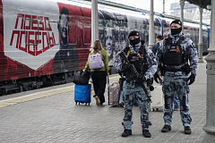 Росгвардия обеспечила безопасность в период стоянки Поезда Победы в Москве